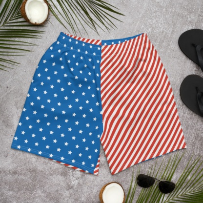 American Flag Men's Athletic Shorts 4th of july patriotic usa