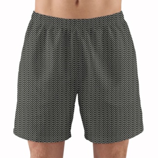 Metal Chainmail Men's Athletic Shorts chain mail silver