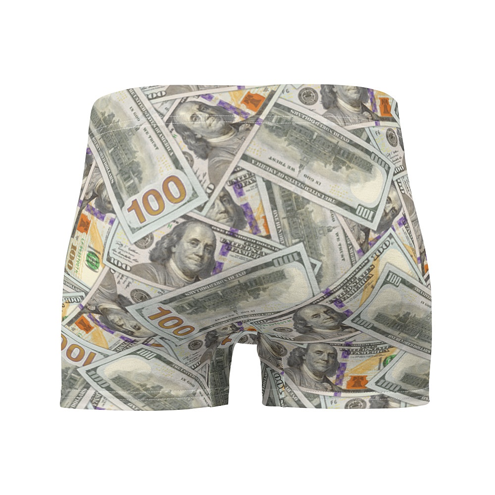 Money American Hundred Dollar Bills Men's Underwear Mesh Boxer