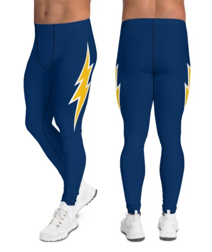 California Los Angeles LA Chargers Uniform Football Leggings for Men