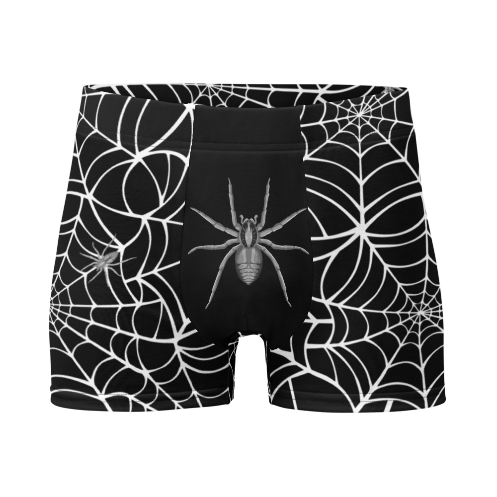 Red and Black Spiderweb Assless Briefs