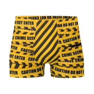 Caution Tape Boxer Briefs Underwear