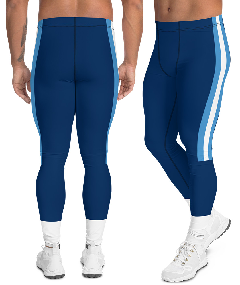 Los Angeles Chargers Game Day Football Uniform Leggings - Designed
