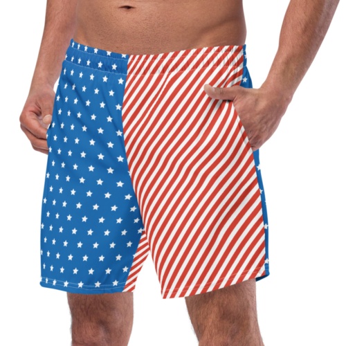 American Flag Swim Trunks for Men - Sporty Chimp legging, workout gear ...