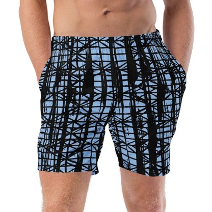 Smeared Ink Abstract Swim Swimming Trunks for Men Bathing Suit Swimsuit