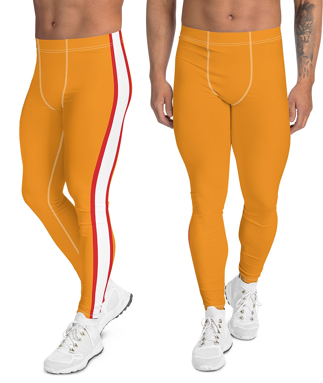 Retro Stripe Tampa Bay Buccaneers Football Uniform Leggings For Men ...