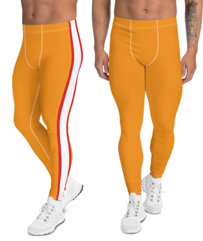 Retro Stripe Tampa Bay Buccaneers Football Uniform Leggings For Men