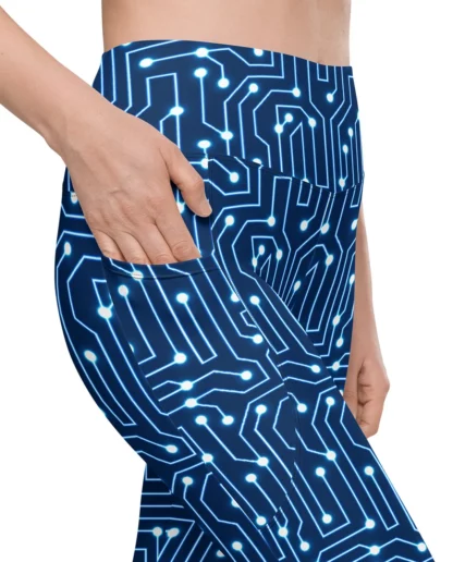 Circuit Board Leggings with pockets