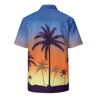 Palm Tree Button Shirt / Unisex Size