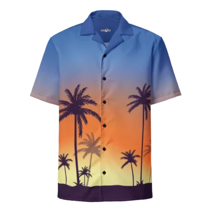 Palm Tree Button Shirt / Unisex Size